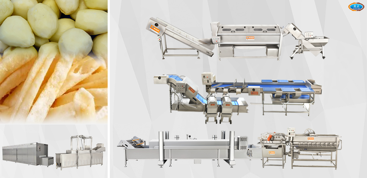 速凍薯?xiàng)l生產(chǎn)線技術(shù)解決方案設(shè)備展示 速凍薯?xiàng)l生產(chǎn)線技術(shù)解決方案設(shè)備展示