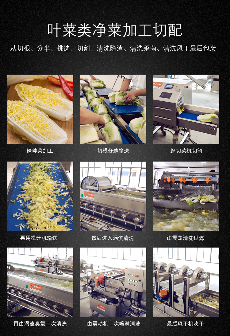 葉菜類凈菜加工切配步驟分別展示 葉菜類凈菜加工切配步驟分別展示