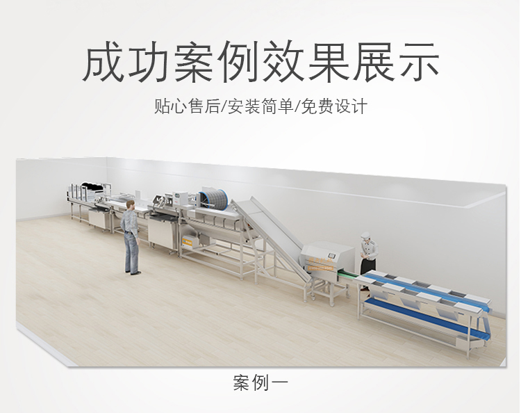 凈菜加工流水線成功案例效果展示 凈菜加工流水線成功案例效果展示